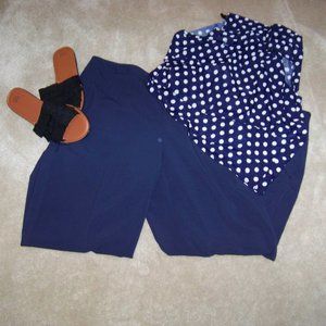 Chadwick's Navy Dress Pants Side Closure 14